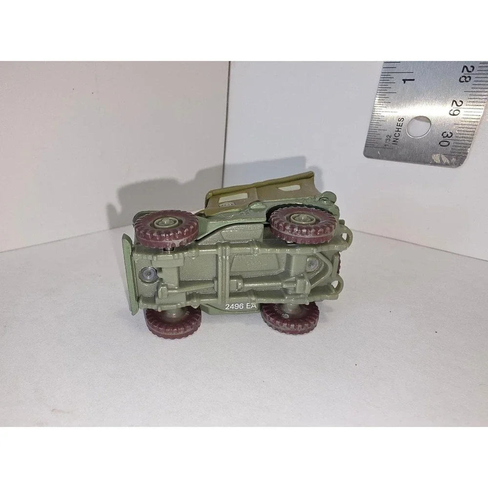 Disney/Pixar Cars Sarge diecast vehicle, specifically from the 1:55 scale Mattel